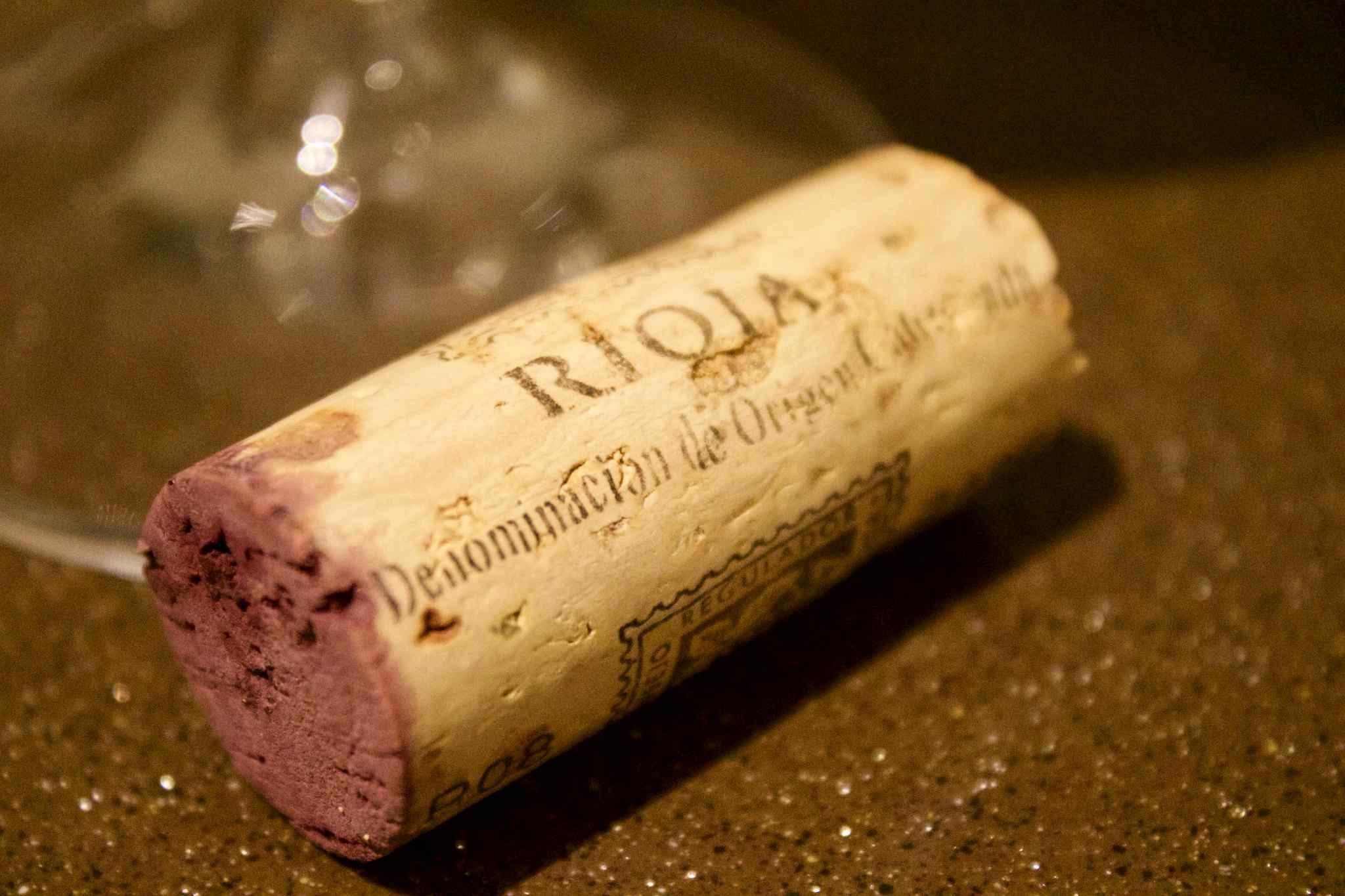 Tapón botella vino de la Rioja