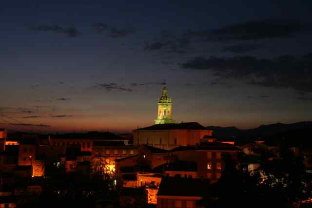 Cenicero panorámica de noche
