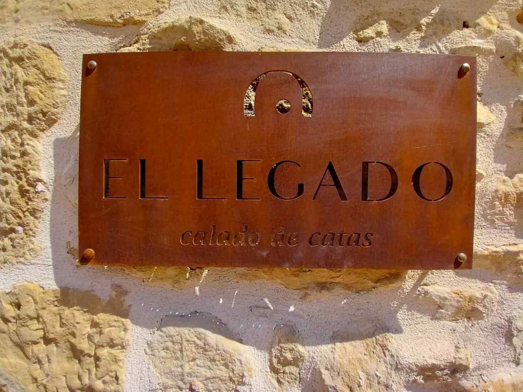 Placa entrada Calado El LEGADO